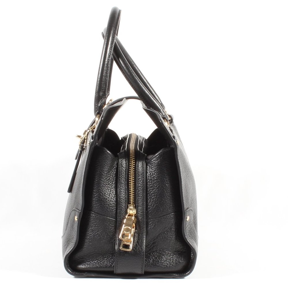 Coach Mercer Satchel Bag Purse Black Leather NEW - Picture 2 of 8